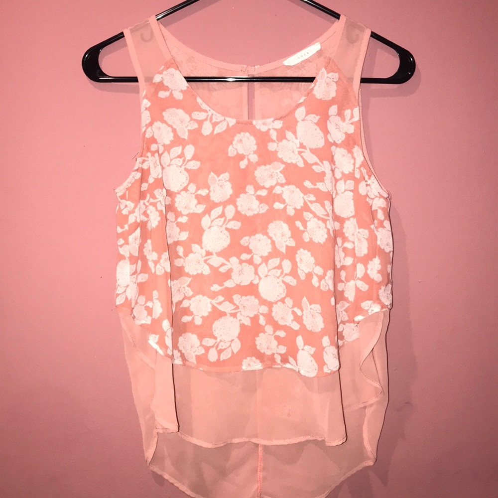 Sheer tank top